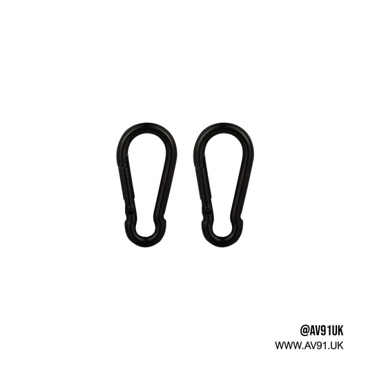 Black Carabiner Attachment | Pair