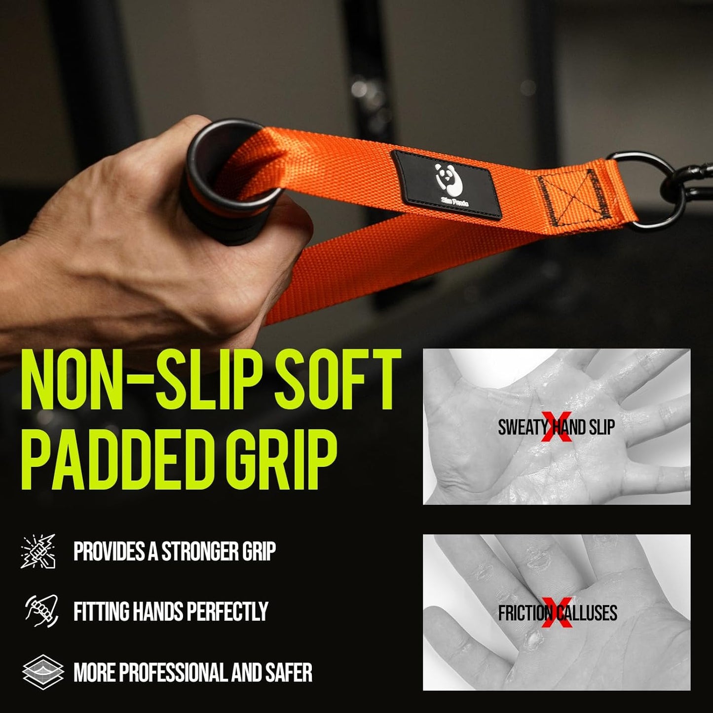 Orange Heavy Duty Handles | Pair