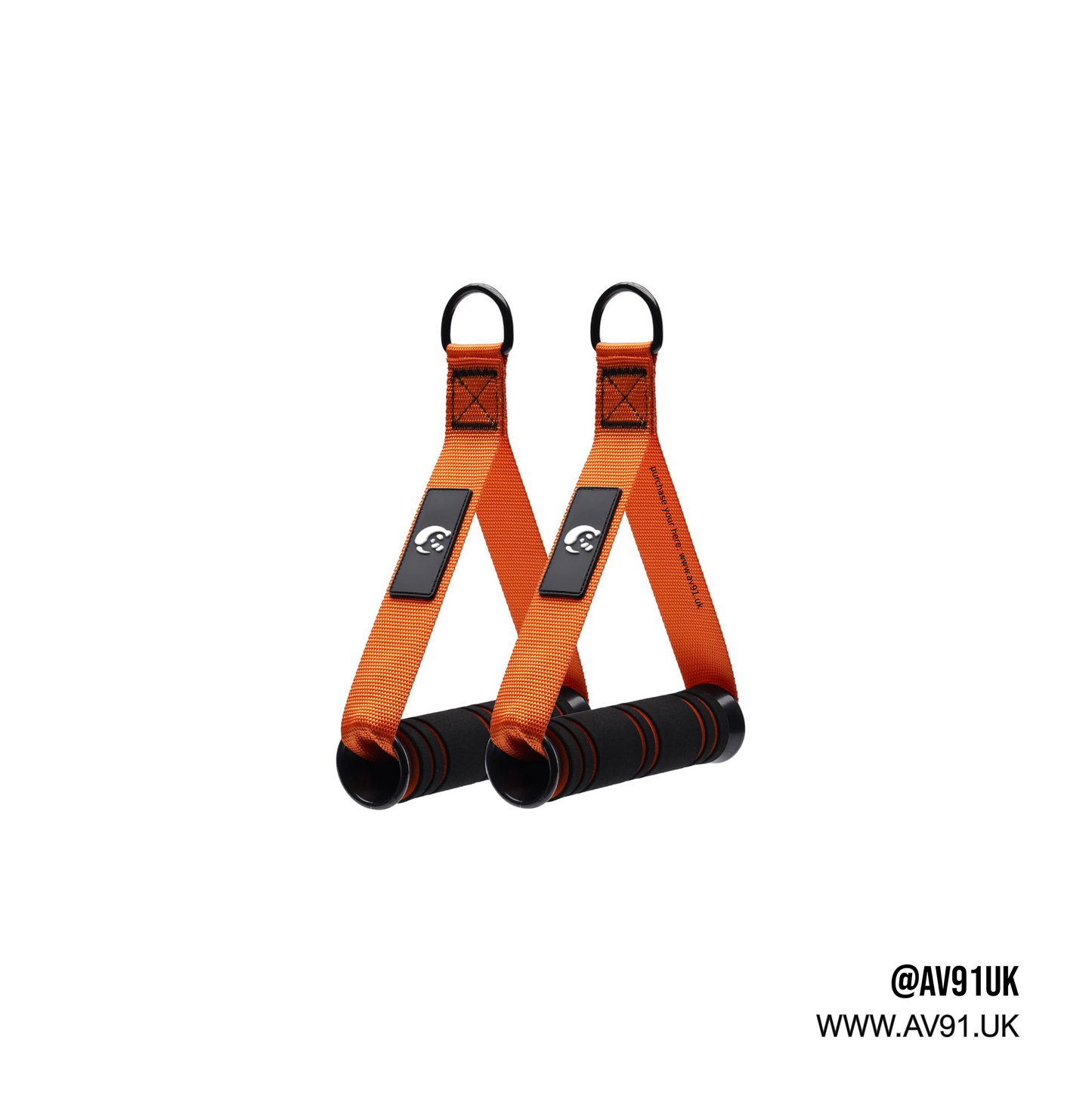 Orange Heavy Duty Handles | Pair