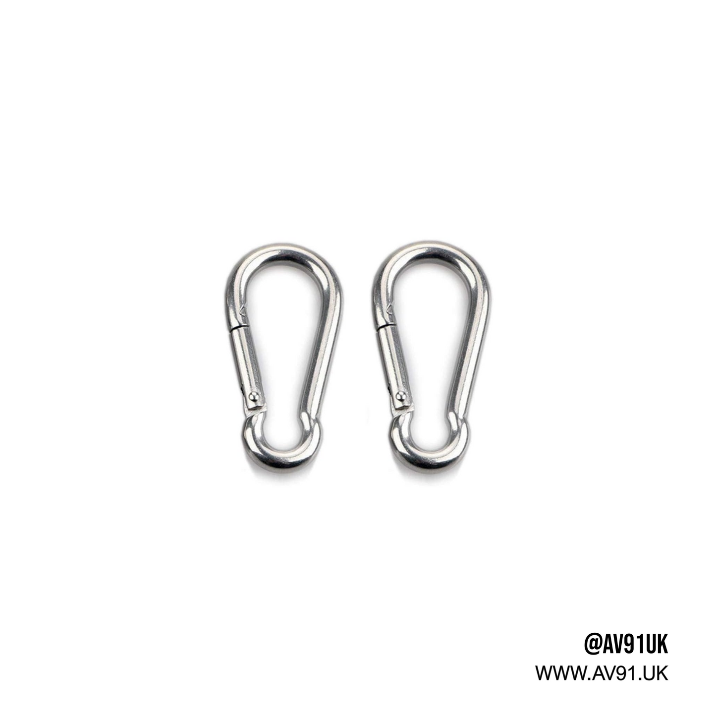 Chrome Carabiner Attachment | Pair