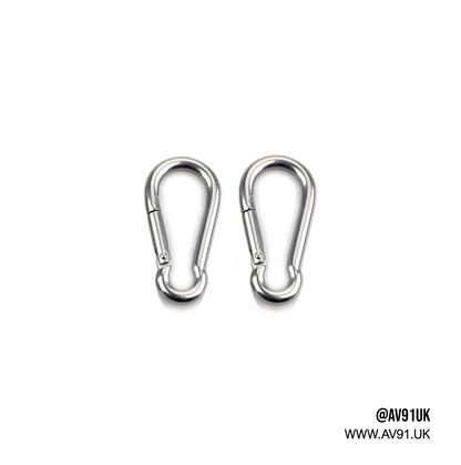 Chrome Carabiner Attachment | Pair