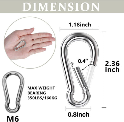 Chrome Carabiner Attachment | Pair